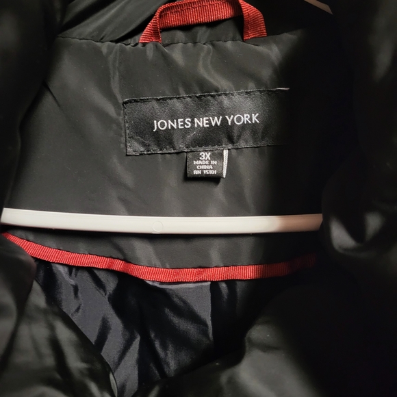 Jones New York Black Quilted Puffer Coat - Picture 2 of 6
